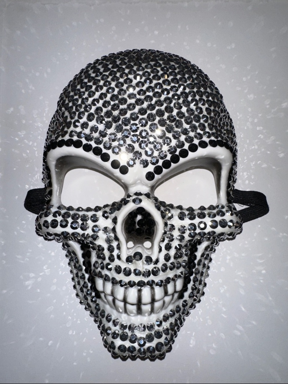Bedazzled skeleton mask